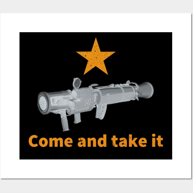Come and take it - Dark background Wall Art by Toby Wilkinson